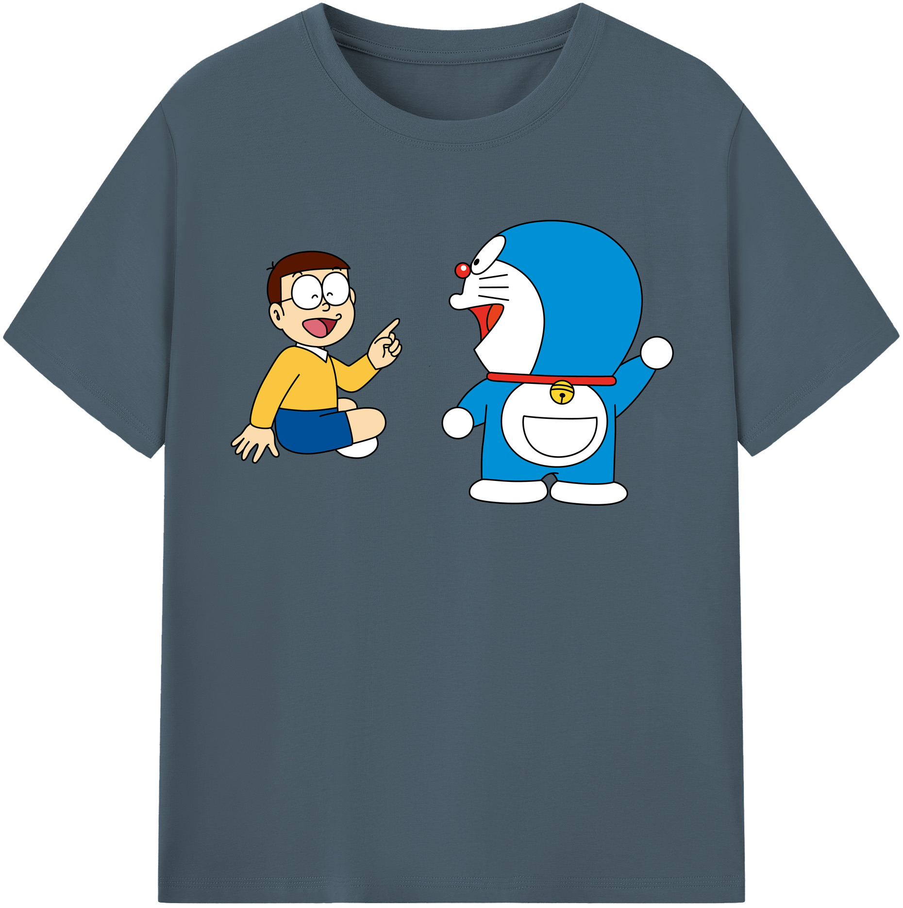 （画像用） ドラえもん Doraemon 綿100％半袖Tシャツ（フロントプリント）
